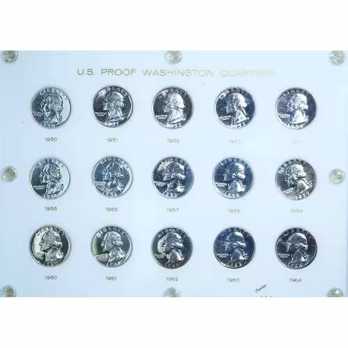Washington Quarters 1950-1964 Proof Set Capital Holder (1 of 2)