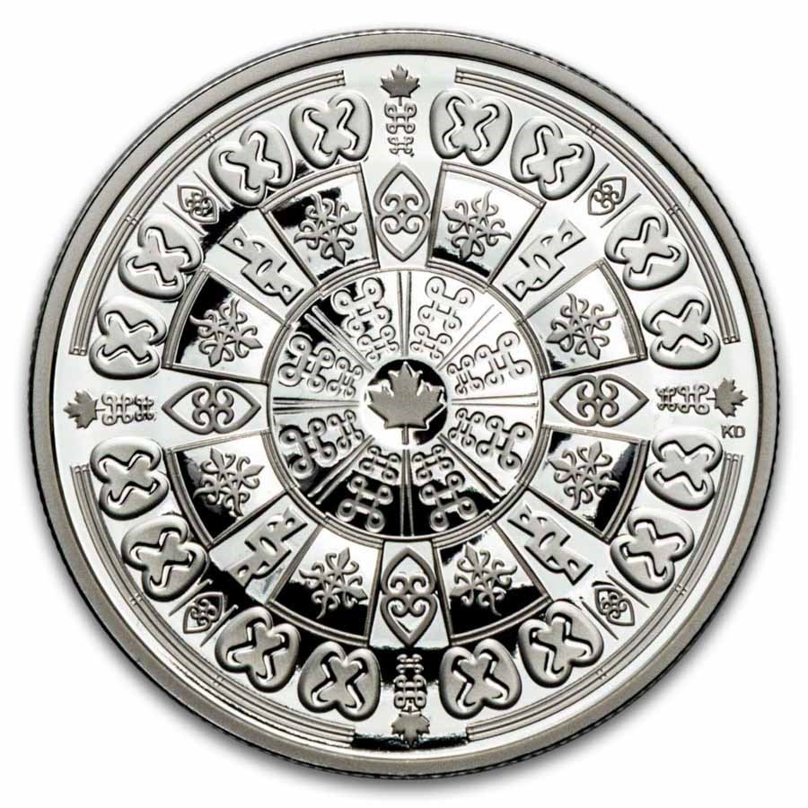 2026 Canada Silver $20 Black History: Adinkra Symbols: The 2026 Canada Silver $20 Black History: Adinkra Symbols is a meaningful commemorative coin issued by the Royal Canadian Mint, struck in fine silver with a $20 CAD denomination. This coin features tr
