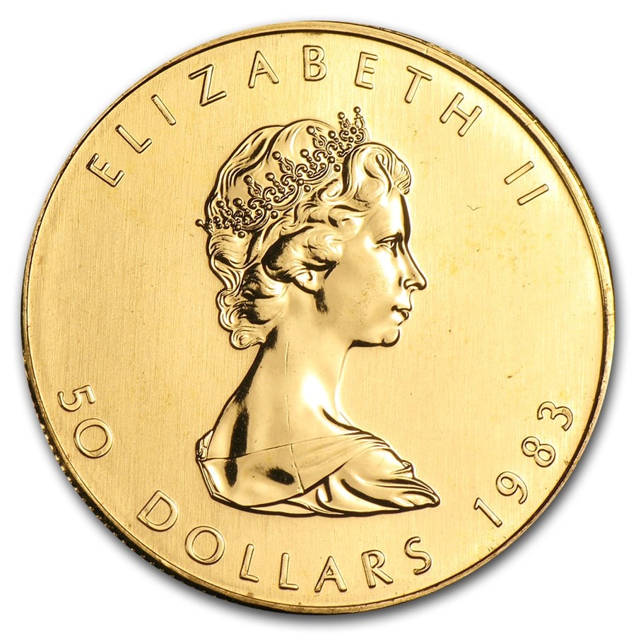 1983 Canada 1 oz Gold Maple Leaf BU (1 of 2)