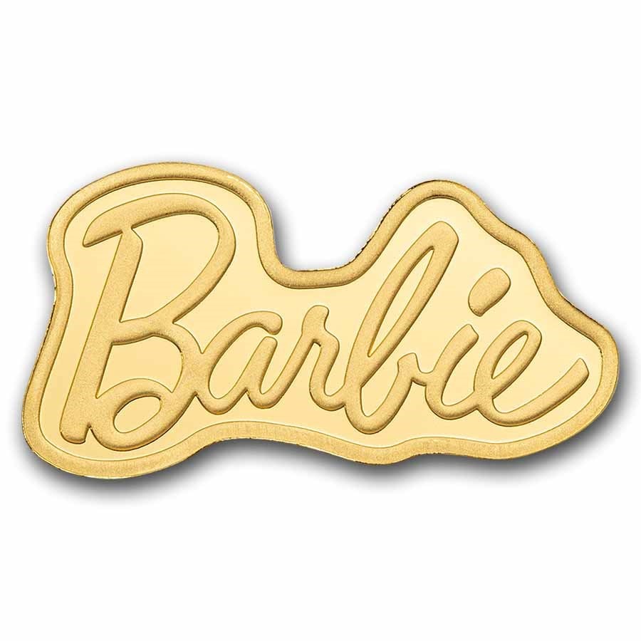 5 gram Gold PAMP Barbie Shaped Coin (In Assay) (1 of 2)