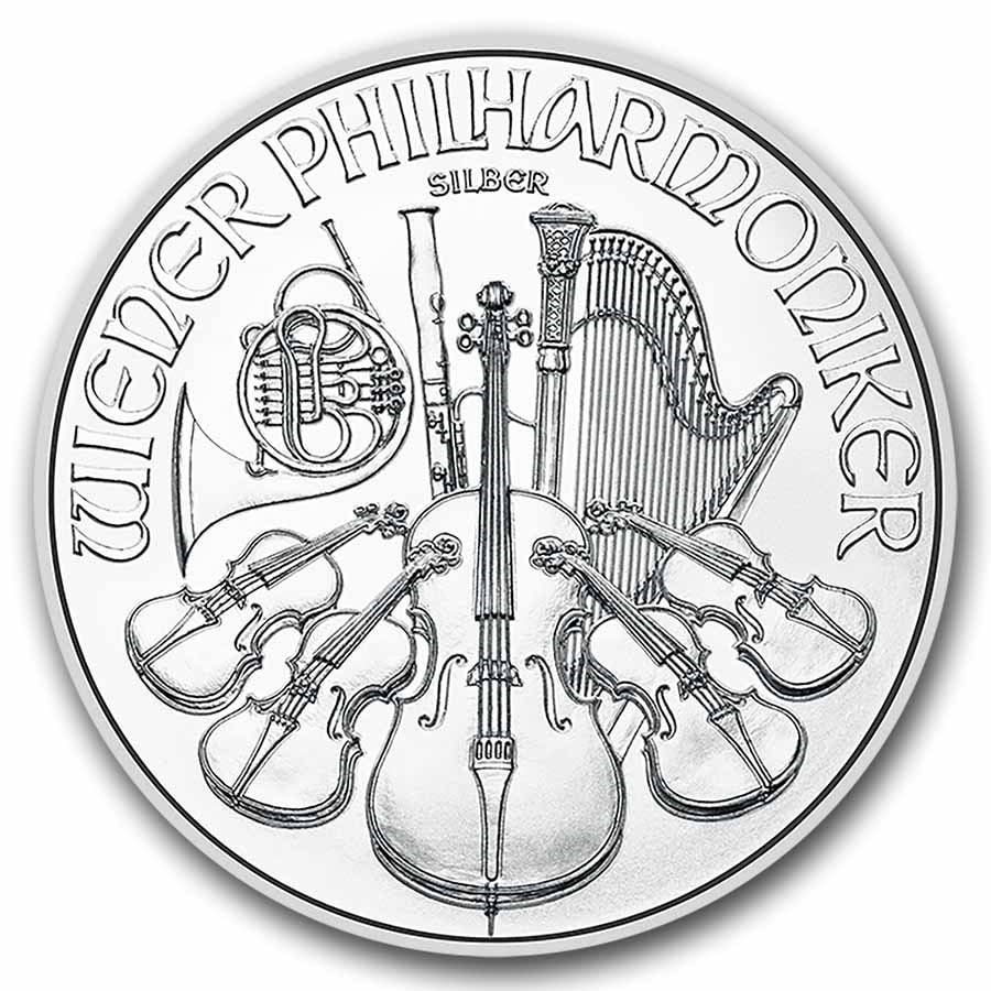 2026 Austria 1 oz Platinum Philharmonic BU: 2026 Austria 1 oz .9995 Platinum Philharmonic BU IRA-eligible bullion coin struck in pure platinum, presented in protective packaging.