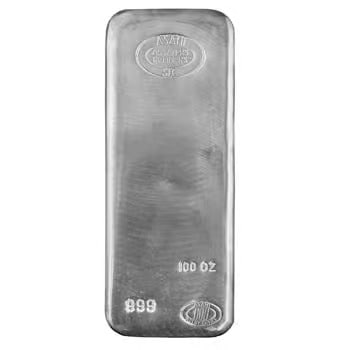 100 oz Asahi Silver Bar .999 Fine (1 of 2)