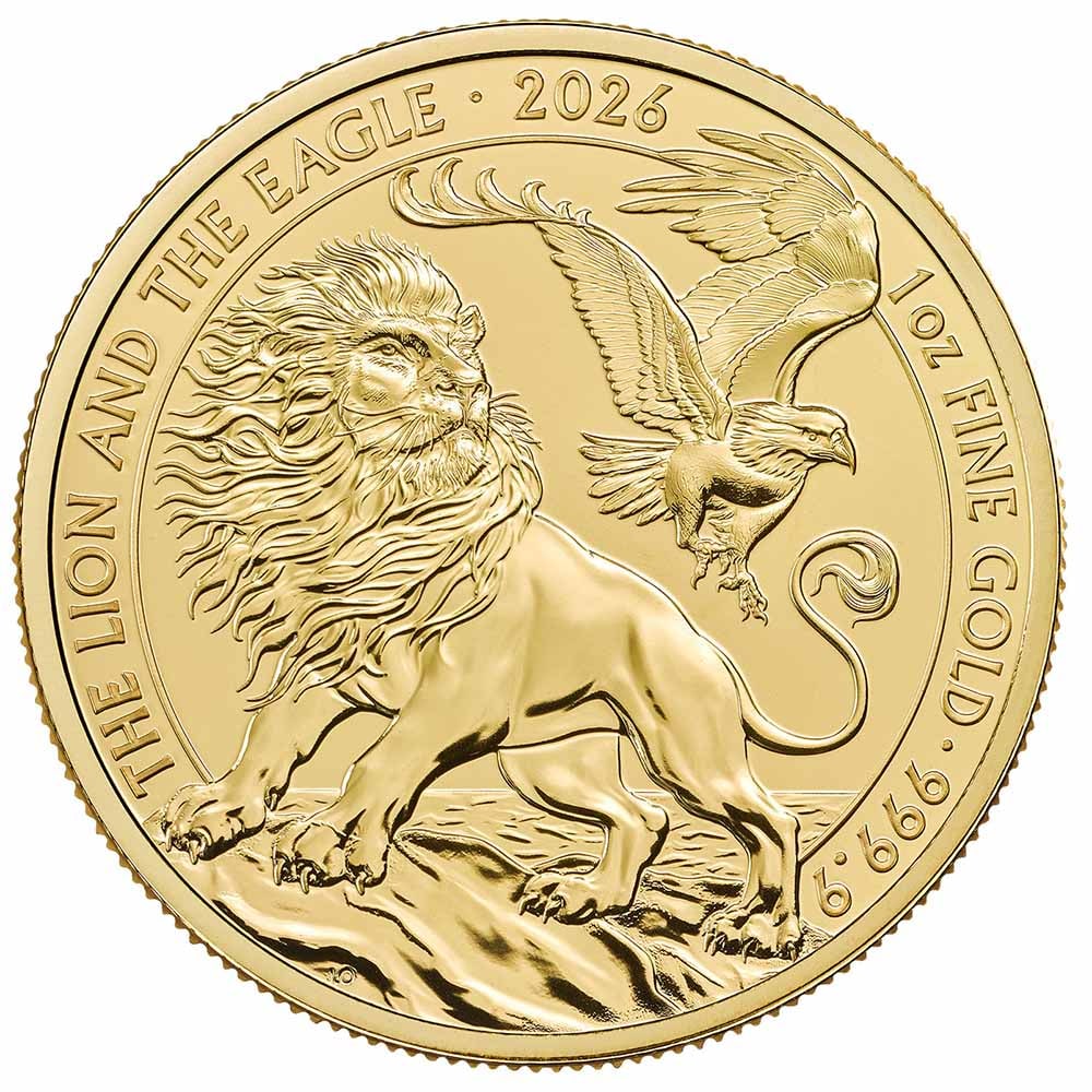 Great Britain 1 Ounce Gold U.K. Lion & American Eagle 2026 BU (1 of 2)