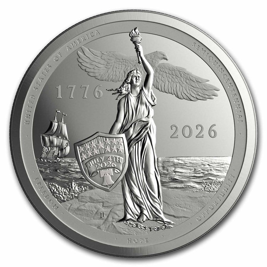 2026 Sail4th 250 1 oz Silver Proof Round (w/Box & COA) (1 of 2)