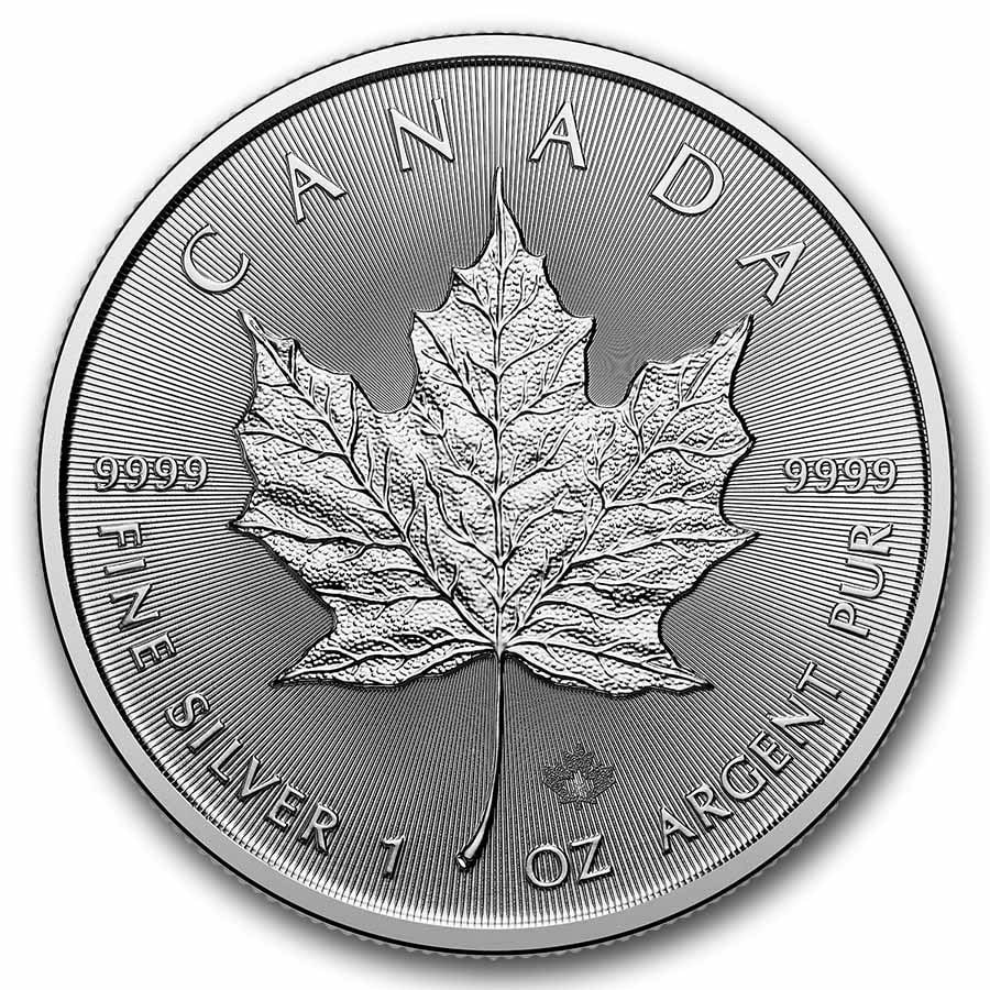 BU $25 1 oz Canadian Silver Maple Leaf BAG (1 of 1)