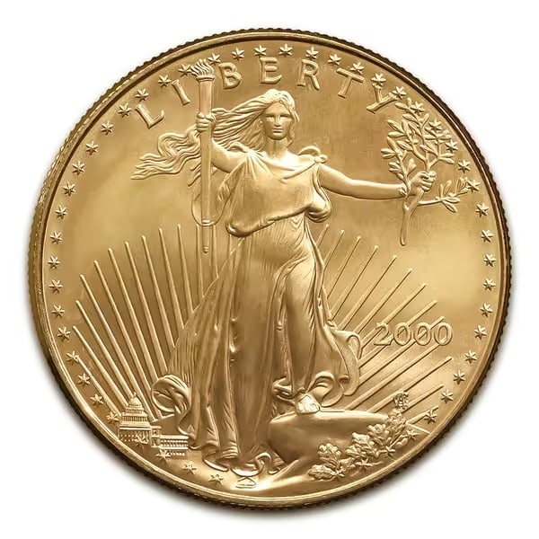 2000 American Gold Eagle 1/10 oz Uncirculated (1 of 2)