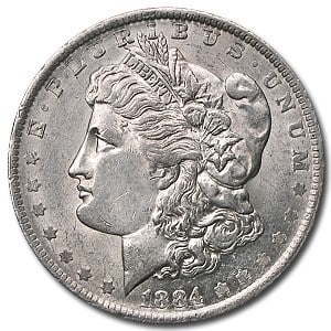 1884-O Morgan Dollar Cracked From Roll: The 1884-O Morgan Dollar (Cracked From Roll) features fresh luster and solid strike quality from the New Orleans Mint. A desirable 90% silver issue with strong collector interest.