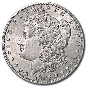 1882-S Morgan Dollar Cracked From Roll: The 1882-S Morgan Dollar (Cracked From Roll) showcases sharp strike quality and radiant luster from the San Francisco Mint. A premium 90% silver example prized for eye appeal and consistency.
