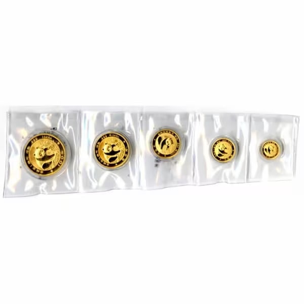 Chinese Proof Gold Panda 5 Piece Set 1988 (1 of 1)
