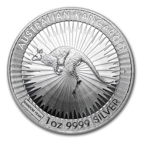 Australia 1 oz Silver Kangaroo BU (Random Year) (1 of 2)