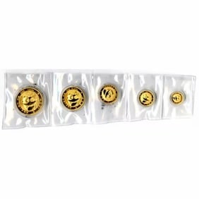 Chinese Proof Gold Panda 5 Piece Set 1988 (1 of 1)