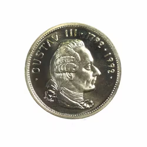 Sweden 1000 Kronor Gold 1992 BU Gustaf III (1 of 2)