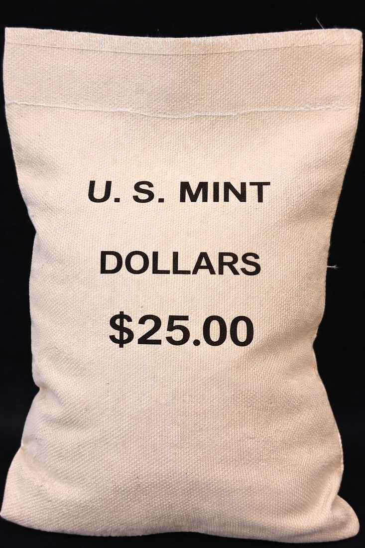 $25 Random 1 oz Silver American Eagle $1 Coin BU MIXED BAG: This sealed bag contains 25 Brilliant Uncirculated (BU) 1 oz Silver American Eagle $1 coins with bright mint luster and sharp details. Each coin is struck in .999 fine silver and features the iconic W