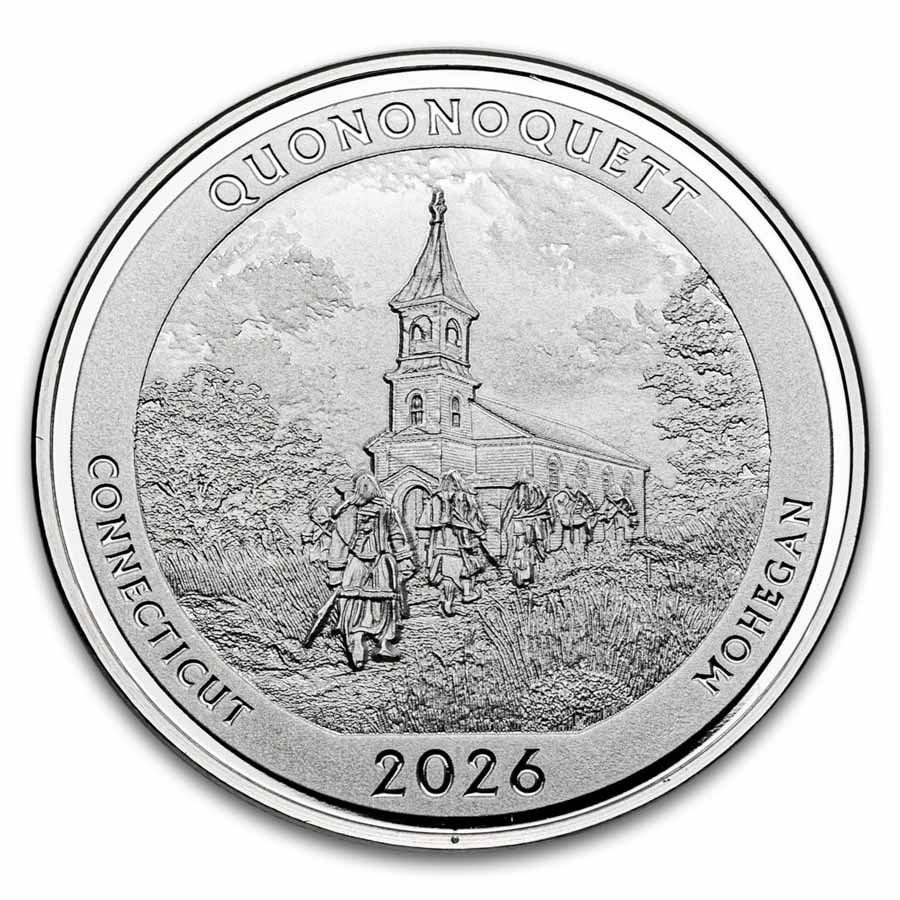 2026 1 oz Ag NATB Connecticut Weir Farm Mohegan Tribe (Box/COA): This 2026 Native America the Beautiful (NATB) coin celebrates Connecticut's Weir Farm and the heritage of the Mohegan Tribe. Struck from 1 Troy Ounce of .999 fine silver in proof quality, it features 