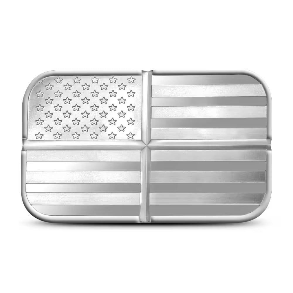 1 oz SilverTowne Divisible American Flag Silver Bar (New) (1 of 2)