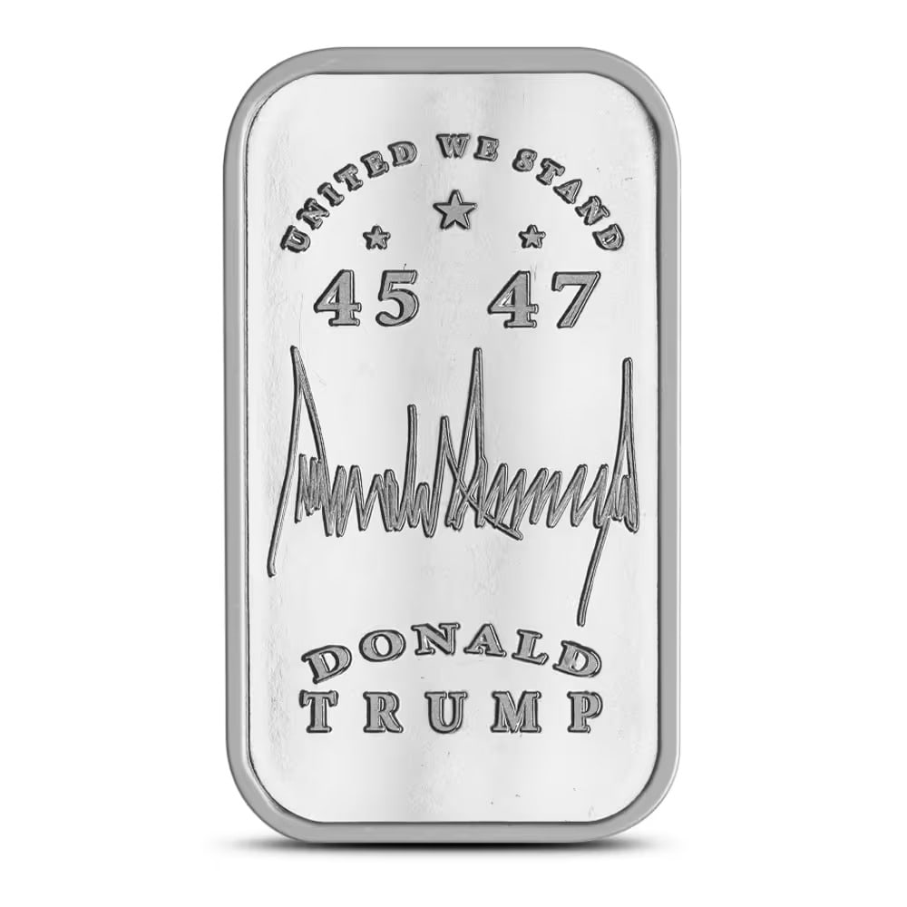 1 oz President Trump Coat of Arms Silver Bar (New)