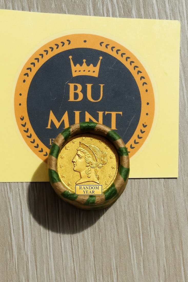 5 QTY $5 Liberty Head Gold Roll BU Stock Photo (1 of 1)