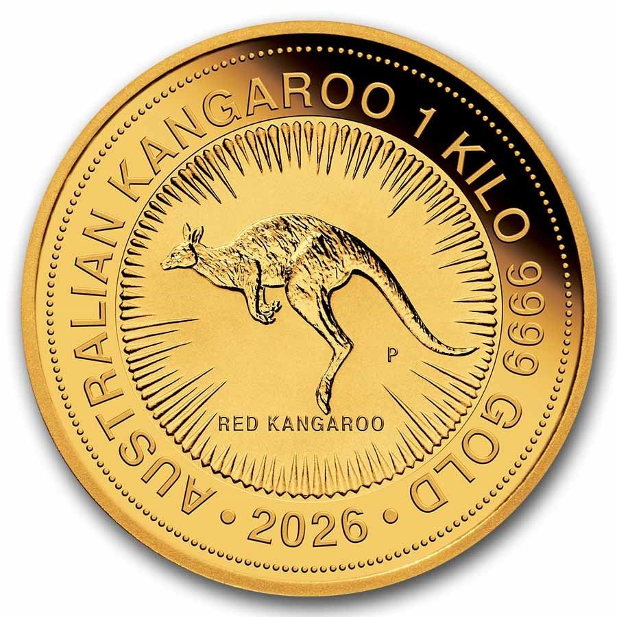 2026 Australia 1 kilo Gold Kangaroo BU (1 of 2)