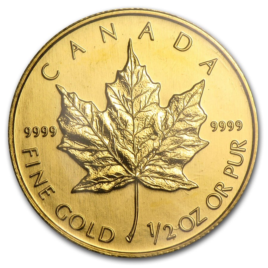 2003 Canada 1/2 oz Gold Maple Leaf BU (1 of 2)