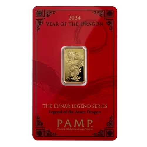 Pamp Suisse 5 Gram Gold - 2024 Azure Dragon (1 of 2)