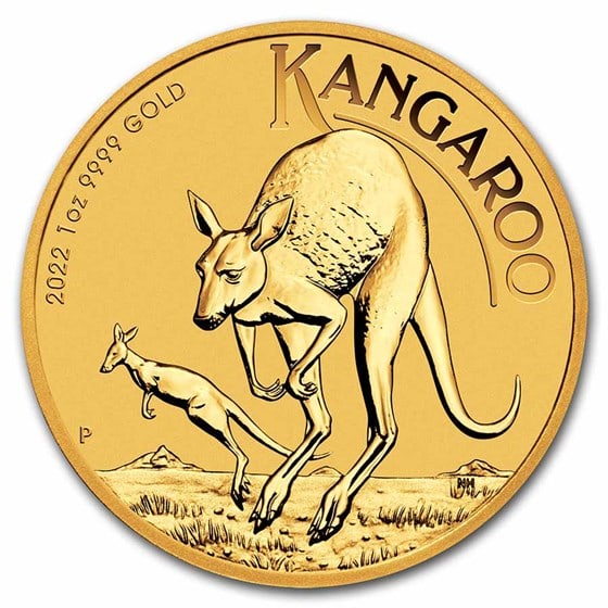 2022 Australia 1 oz Gold Kangaroo BU