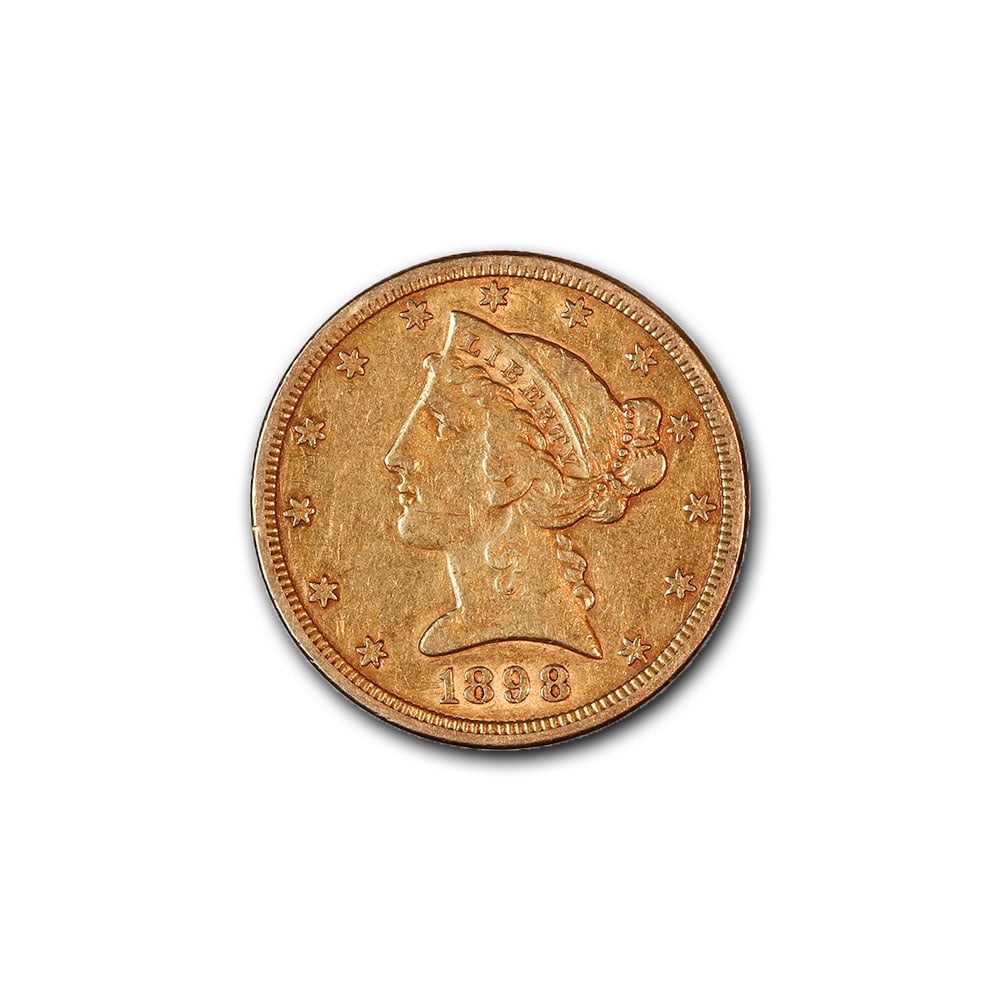 $5 Gold Liberty 1898-S XF