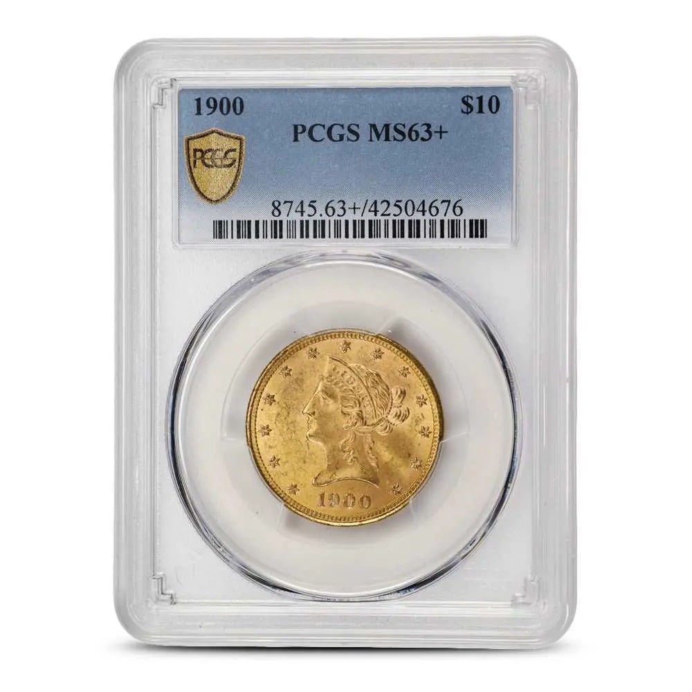 1900 Pre-33 $10 Liberty Gold Eagle Coin PCGS MS63+ (1 of 2)