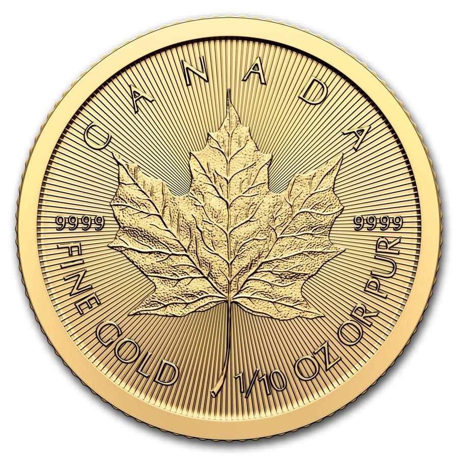 2024 Canada 1/10 oz Gold Maple Leaf BU (1 of 2)