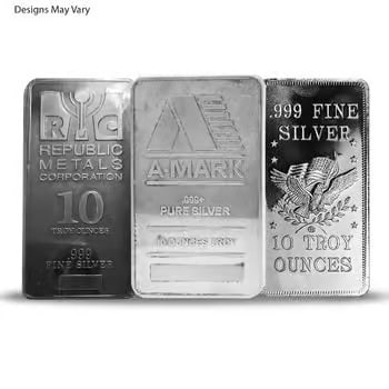 10 oz Generic Silver Bar .999 Fine (1 of 2)