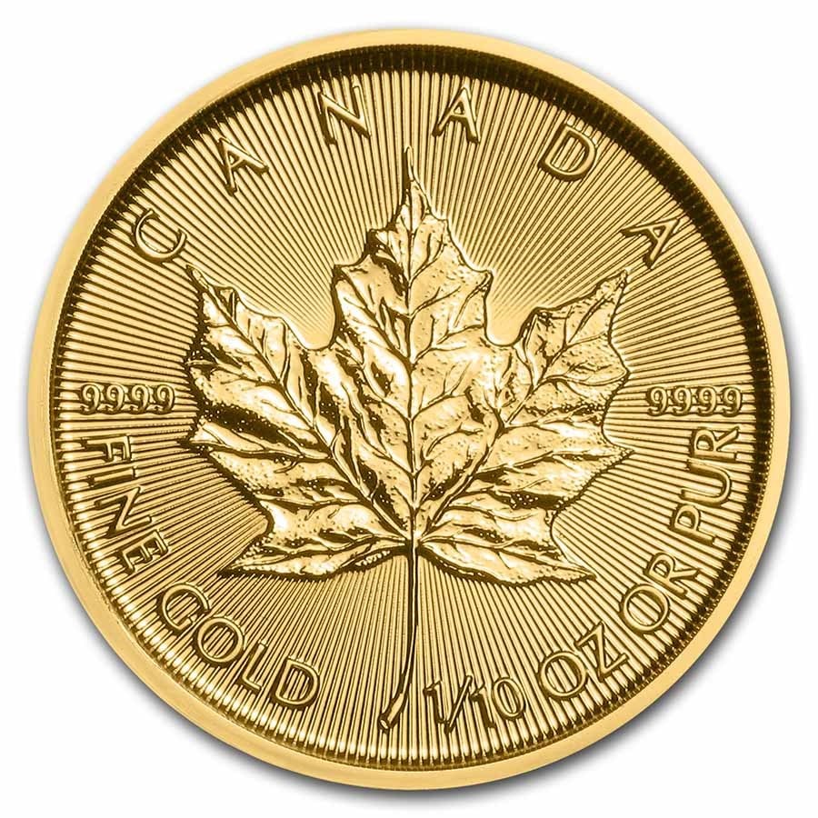 2022 Canada 1/10 oz Gold Maple Leaf BU (1 of 2)