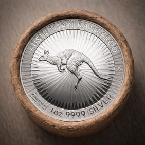 BU $20 Australia 1 oz Silver Kangaroo (Random Year) Roll (1 of 2)