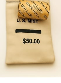 BU $20 1997 & 1997 End 1 oz Silver American Eagle & $50 Random 1 oz Silver American Eagle $1 Coin BU: This premium lot includes one sealed $20 roll of Brilliant Uncirculated 1997 American Silver Eagles featuring 1997-dated coins on both ends, along with a $50 mixed bag of random-date BU American Silve