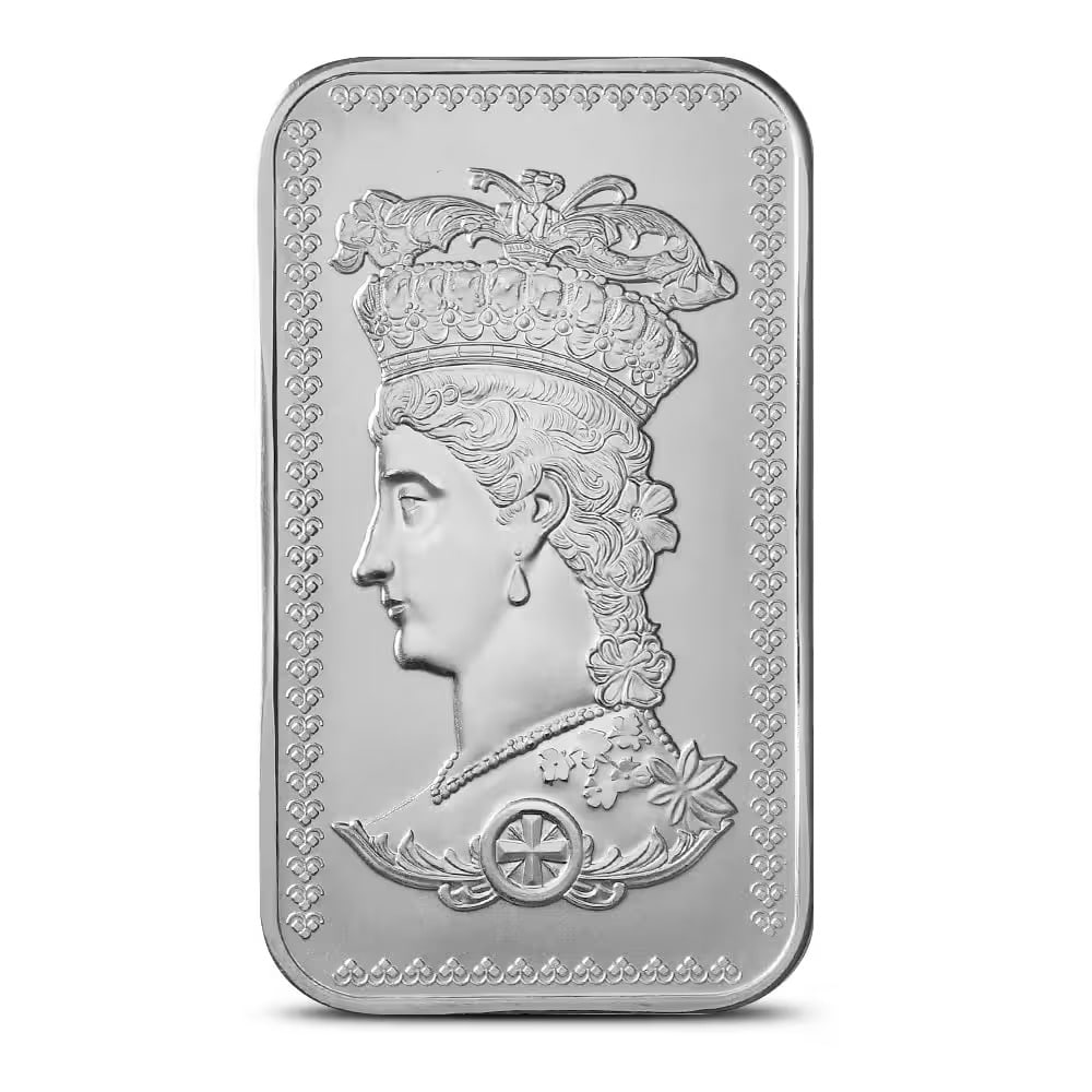 1 oz Gothic Crown Silver Bar (New) (1 of 2)