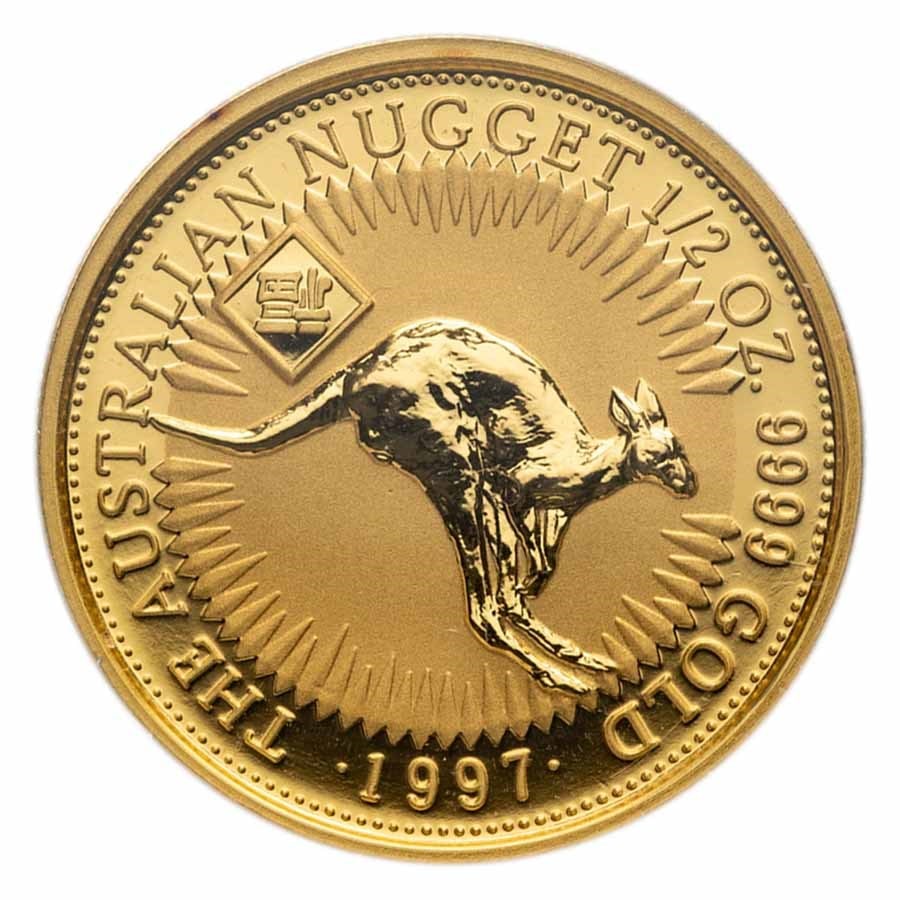 1997 Australia 1/2 oz Gold Nugget BU