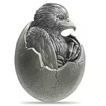 2024 Chad 2 oz Silver Baby American Eagle High Relief Coin .999 Fine (1 of 2)