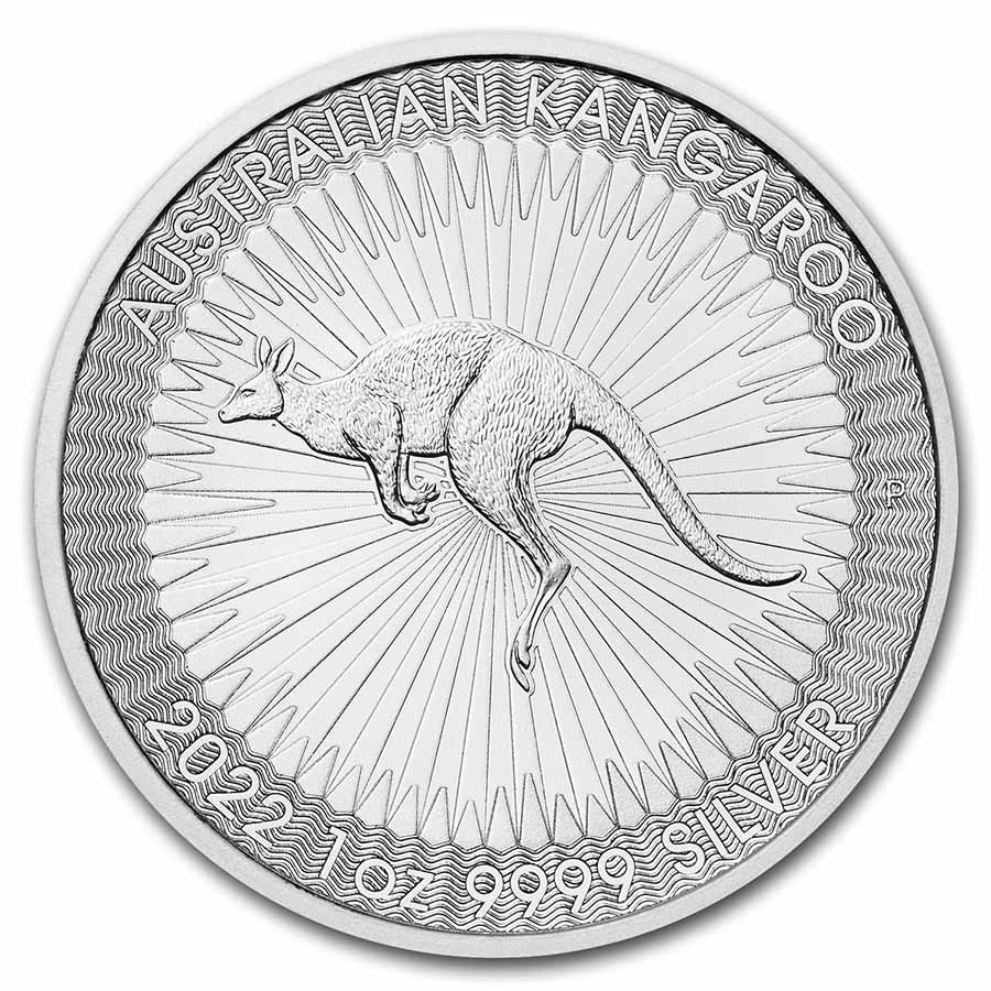 2022 Australia 1 oz Silver Kangaroo BU (1 of 2)