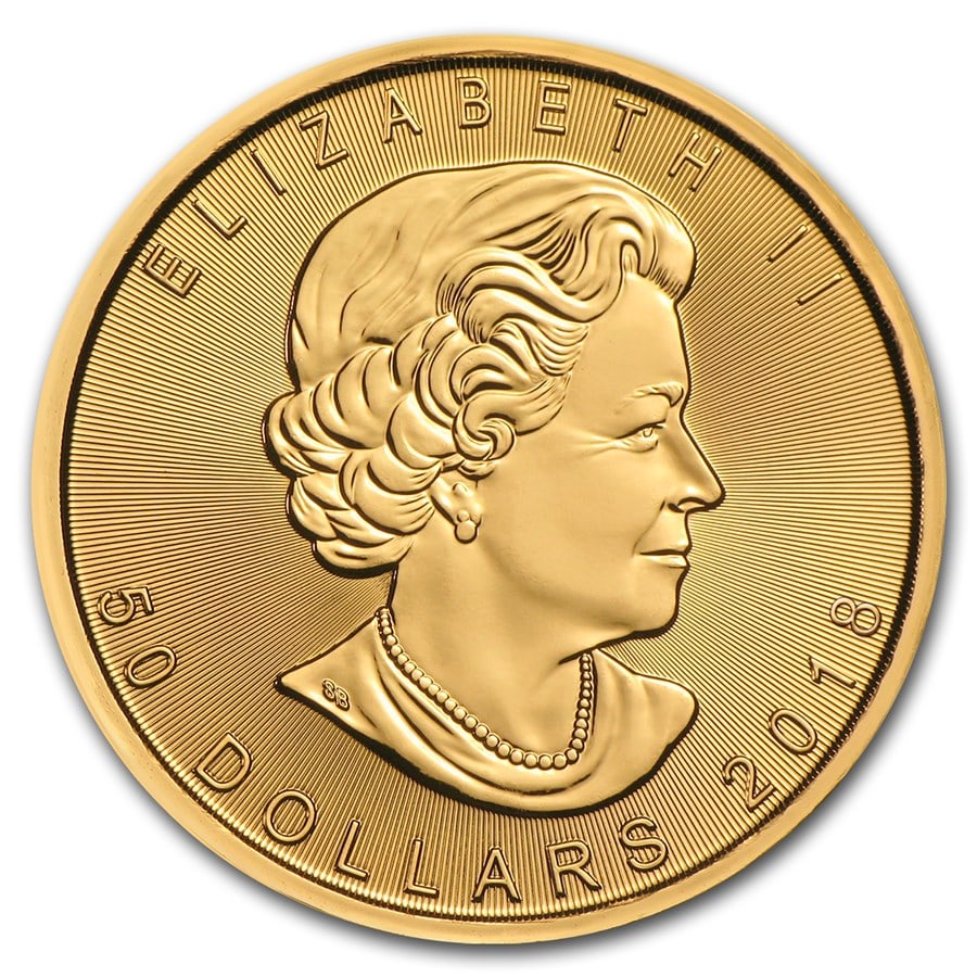 2018 Canada 1 oz Gold Maple Leaf BU (1 of 2)