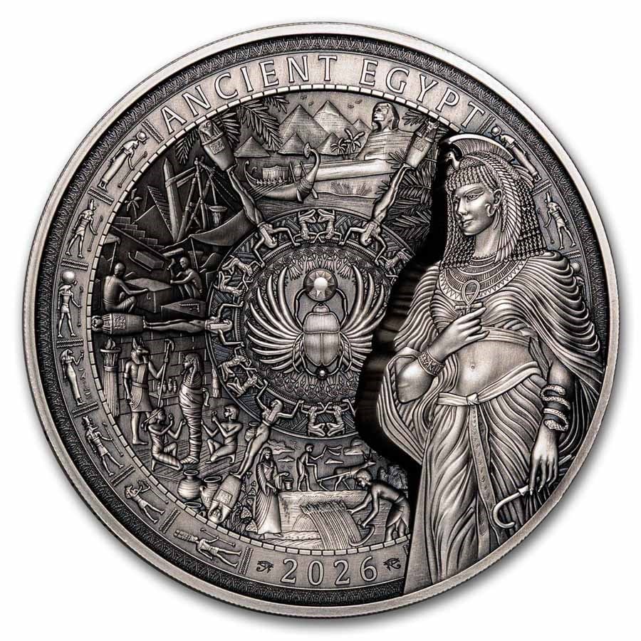 2026 Samoa 1 kilo Silver Ancient Egypt 8-Layer Coin (w/Box & COA) (1 of 2)