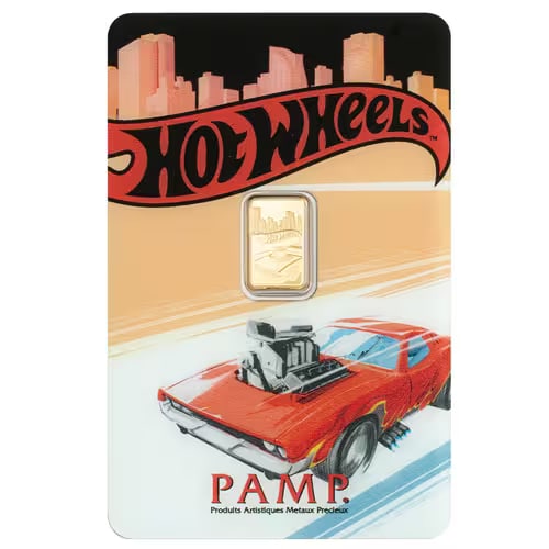 Hot Wheels Gold 1 Gram Bar - Race To Win (1 of 2)