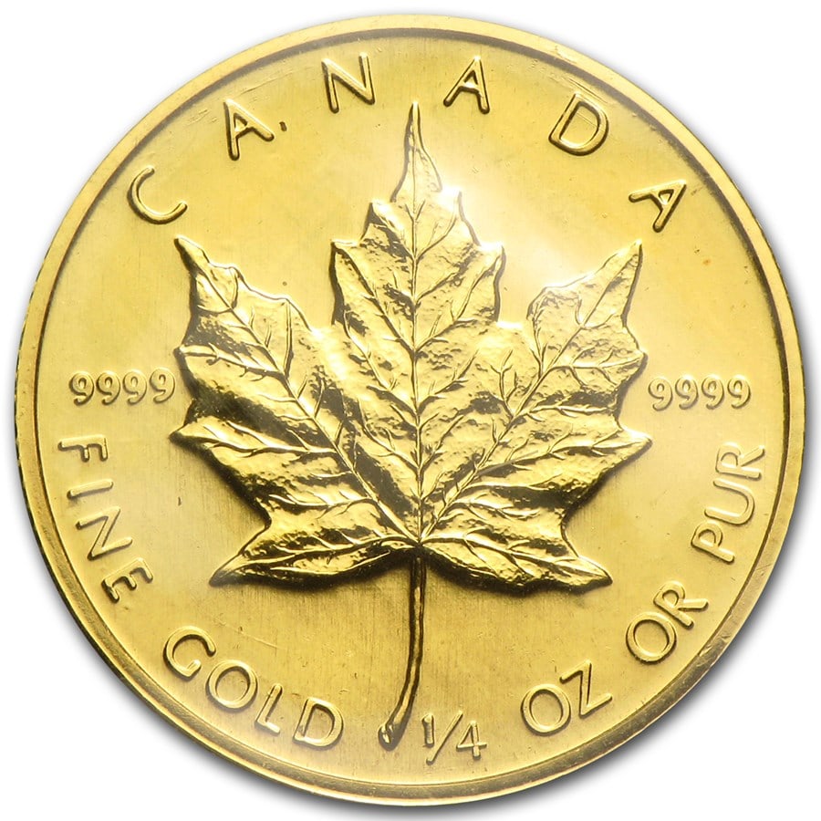 1982 Canada 1/4 oz Gold Maple Leaf BU (1 of 2)