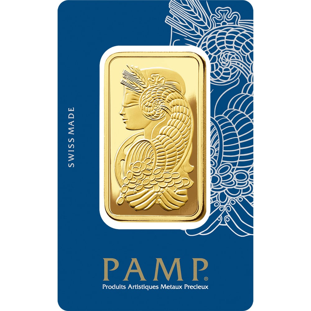 PAMP Suisse 100 Gram Gold Bar - Fortuna Design (1 of 2)
