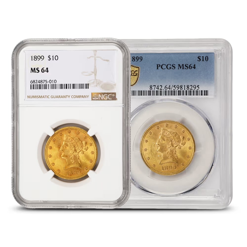1899 Pre-33 $10 Liberty Gold Eagle Coin MS64 (PCGS or NGC) (1 of 2)