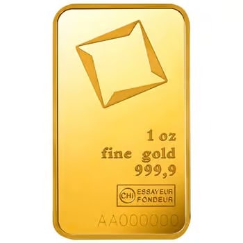 1 oz Gold Bar Valcambi Suisse .9999 Fine (in Assay): Minted by respected Swiss refiner Valcambi, this 1 oz gold bar contains .9999 fine gold and is presented in an assay card. Valcambi bars are known for their sleek design, purity, and global recognitio