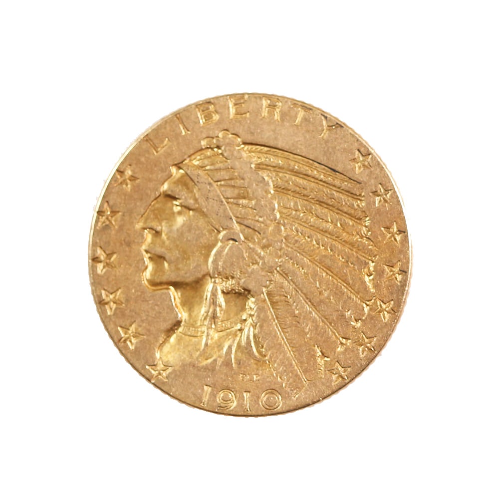 $5 Gold Indian 1910 Extra Fine (1 of 2)