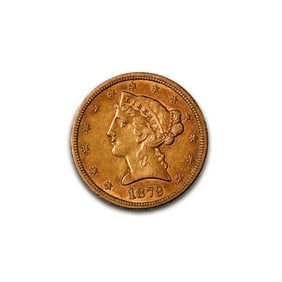 $5 Gold Liberty 1879-S XF (1 of 2)