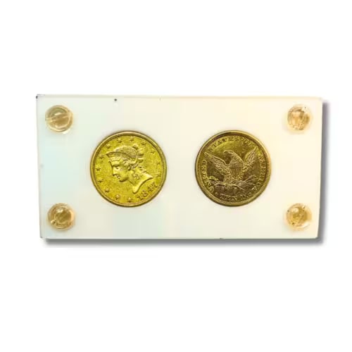 1847 & 1847-O Liberty Head $10 Gold Eagle Coin Set XF Details: This matched pair of Liberty Head Eagle 1847 and 1847-O Eagles represents a historic Philadelphia and New Orleans Mint set from the same year. In XF Details condition, both .900 fine gold coins