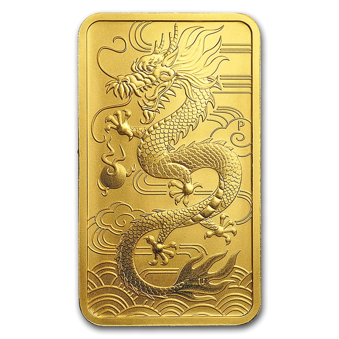 Australia $100 1 Oz. Gold Dragon Bar 2018: 2018 Australia $100 1oz Gold Dragon Bar - Limited-edition 1 oz .9999 fine gold bar from the Perth Mint celebrating the Year of the Dragon, featuring an intricately detailed dragon motif. Combines cult