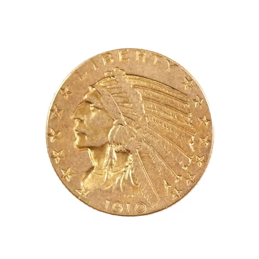 $5 Gold Indian 1910 Extra Fine: The $5 Gold Indian 1910 Extra Fine coin is a remarkable example of early 20th-century American coinage, renowned for its artistic innovation, historical significance, and striking design. Part of the 