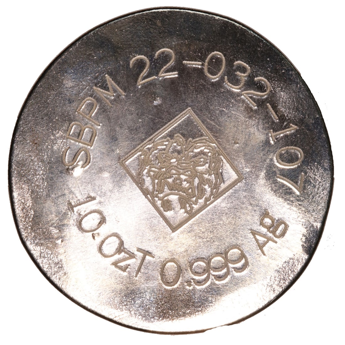 Silverback Precious Metals 10oz .999 Silver Round: This 10 oz Silverback Precious Metals .999 Silver Round is struck in .999 fine silver and features detailed design elements with clearly marked weight and purity. A 10 troy ounce round offering substa