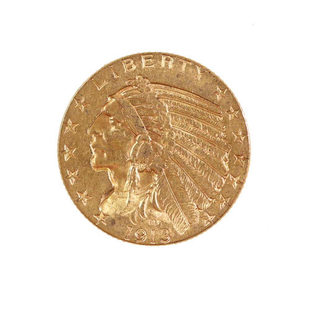 $5 Gold Indian 1913 Extra Fine (1 of 2)